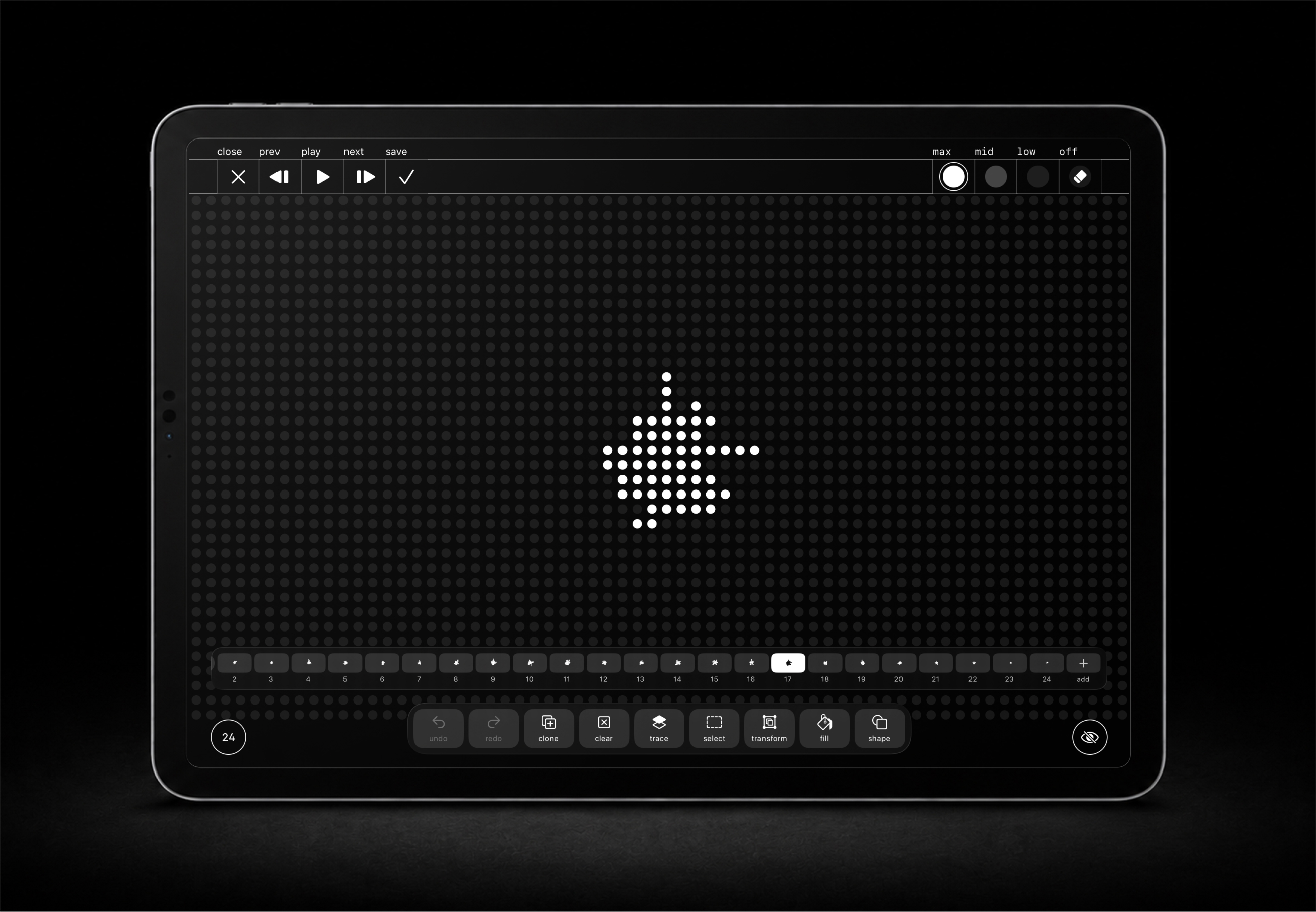 the draw and animate editor